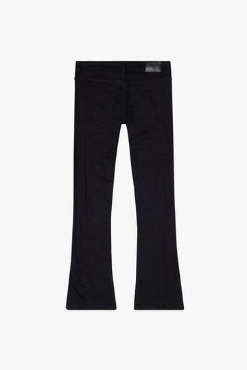 KIDS "FRITH" DENIM STACKED BLACK