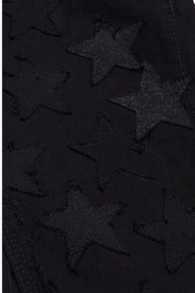 KIDS "V-STARS" - BLACK WASHED