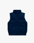 KIDS "ROOK" CORDUROY PUFFER VEST BLUE