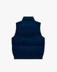 KIDS "ROOK" CORDUROY PUFFER VEST BLUE