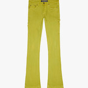 KIDS "JR. EXTENDO" DENIM STACKED NEON YELLOW