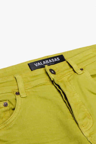 KIDS "JR. EXTENDO" DENIM STACKED NEON YELLOW