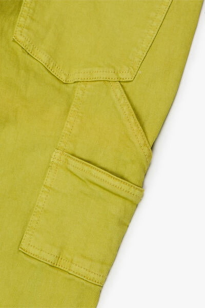 KIDS "JR. EXTENDO" DENIM STACKED NEON YELLOW