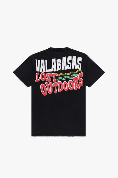 “LUCKY VIBES” TEE - VINTAGE BLACK