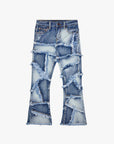 KIDS "PATCHWORK" - BLUE WASH JEANS