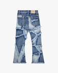 KIDS "PATCHWORK" - BLUE WASH JEANS