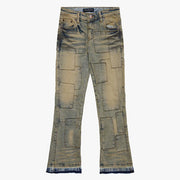 KIDS "MONTAGNE" DENIM STACKED DIRTY VINTAGE WASH