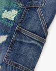 KIDS "ZERO" DENIM STACKED Dark BLUE