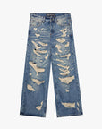 "SPLINTER" BLUE WASH BAGGY DENIM JEAN