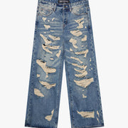 "SPLINTER" BLUE WASH BAGGY DENIM JEAN