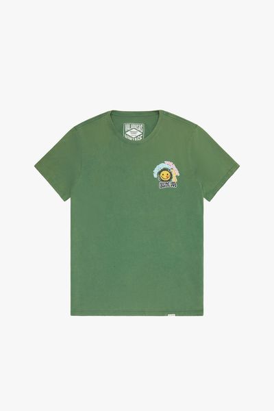 "INSIDE JOB" VINTAGE GRASS GREEN TEE