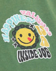 "INSIDE JOB" VINTAGE GRASS GREEN TEE