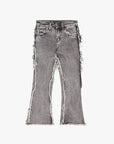 KIDS "SKYLINE" DENIM STACKED JEAN GREY WASH