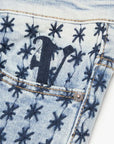 KIDS "ASTERISK" - BLUE BLACK STACKED JEANS