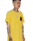 "FREE MINDS 5" VINTAGE GOLDEN YELLOW TEE