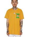 "GRIND TIME" VINTAGE GOLDEN YELLOW TEE
