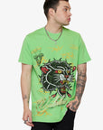 "BLOODY PANTHER" SUMMER GREEN TEE