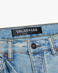 "TEARAWAY" LIGHT BLUE WASH SKINNY JEAN