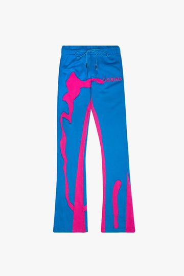 "SERPENTINE" BLUE/PINK PANTS