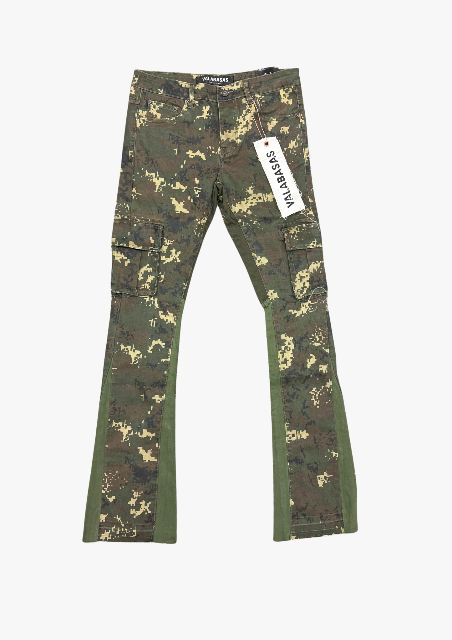 "COMMANDER" STACKED FLARE GROUND GREEN