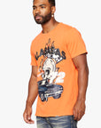 "RAWDEAL" VINTAGE FLAME ORANGE TEE