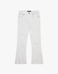 KIDS “CHASE” WHITE DENIM STACKED