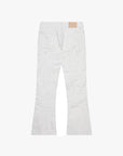 KIDS “CHASE” WHITE DENIM STACKED