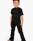 KIDS "BRICKS" JET BLACK STACKED