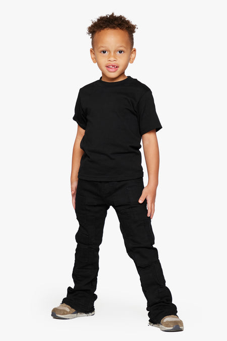 KIDS "BRICKS" JET BLACK STACKED