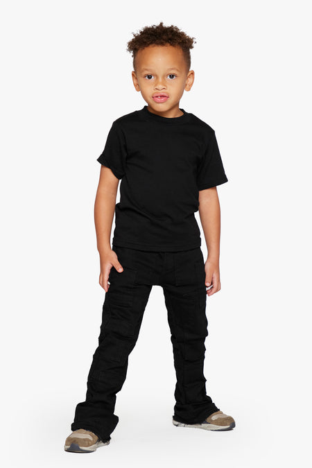 KIDS "BRICKS" JET BLACK STACKED