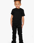 KIDS "BRICKS" JET BLACK STACKED