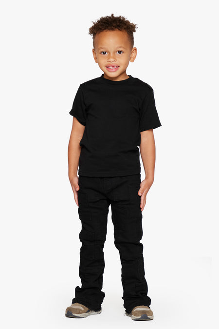 KIDS "BRICKS" JET BLACK STACKED