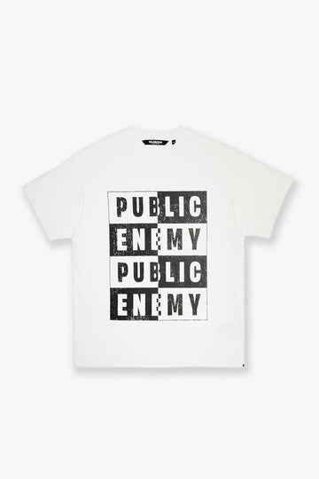 "Peoples Enemy" White Tee