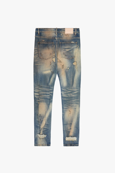 "WHIRL" VINTAGE BLUE SKINNY JEAN