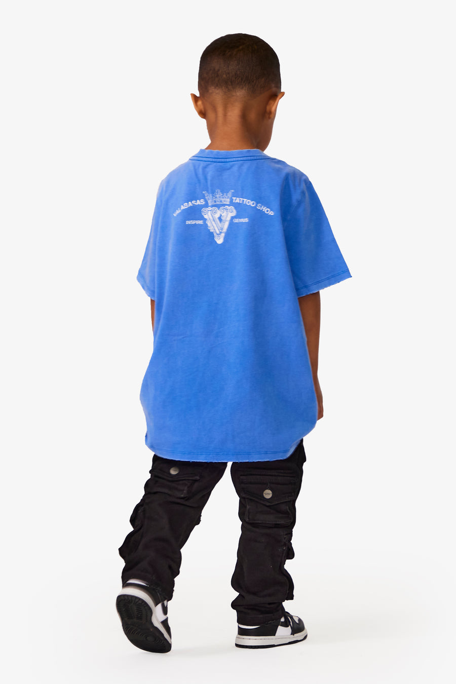 VPLAY TEE “UP ABOVE” VINTAGE BLUE