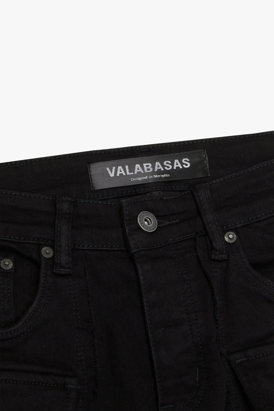 "POCKETEER" BLACK SKINNY JEAN