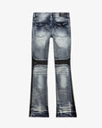 KIDS "DUAL SOLDIER" DENIM STACKED  BLACK BLUE