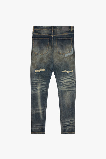 "SLEDGE" VINTAGE BLUE WASH SKINNY JEAN