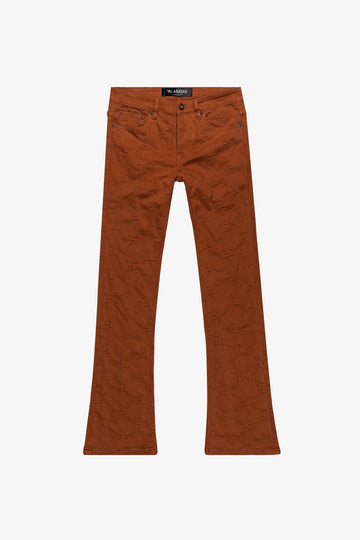 "FRITH” TANGERINE STACKED FLARE JEAN