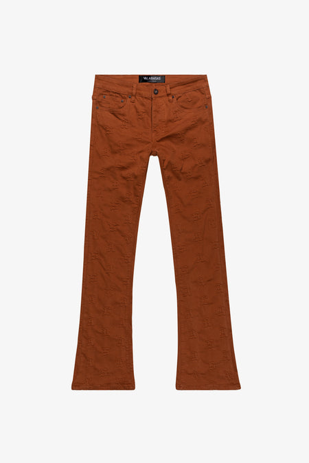 "FRITH” TANGERINE STACKED FLARE JEAN