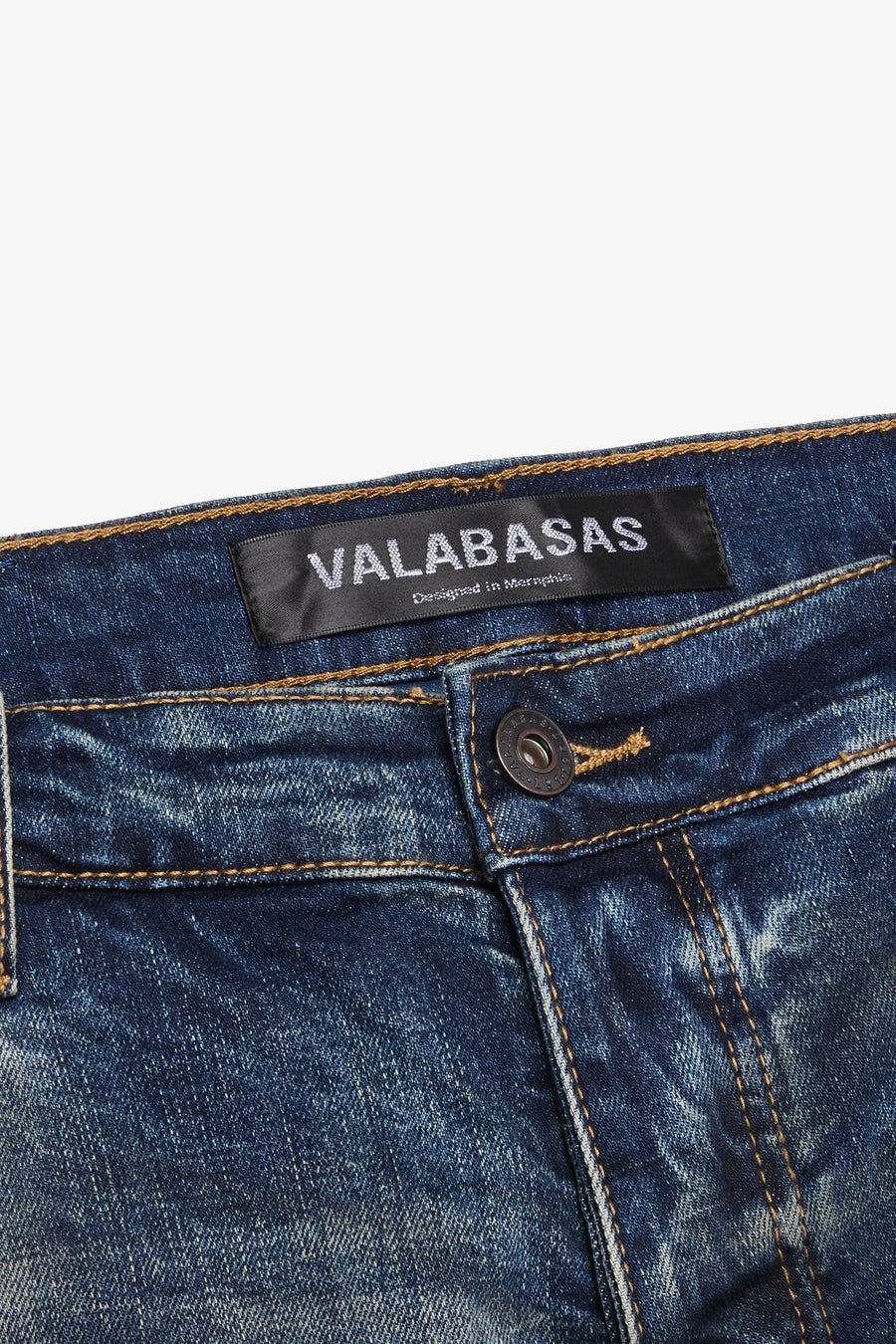 "NAVIGATOR" VINTAGE BLUE STACKED FLARE JEAN