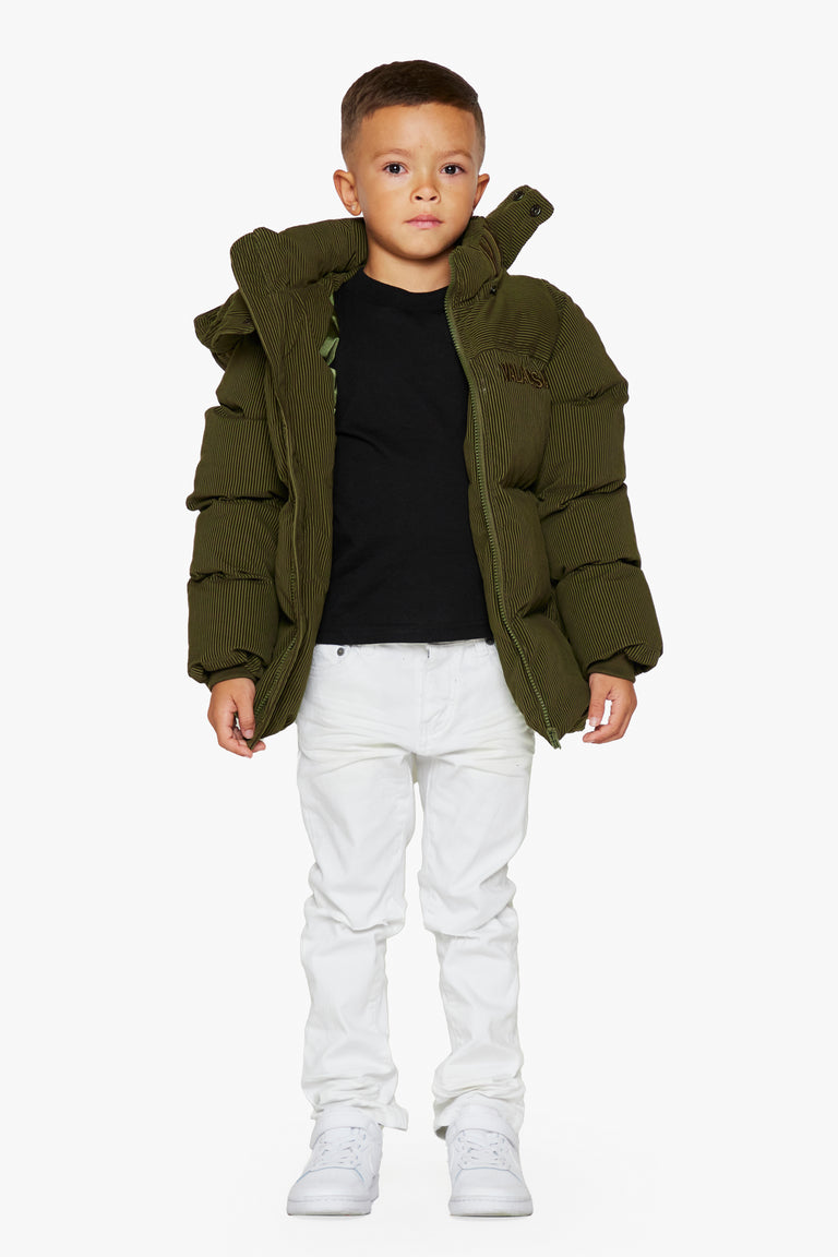 "GOYO" GREEN KIDS PUFFER JACKET