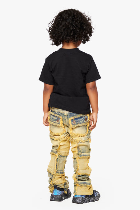 “THREADS” KIDS STACKED FLARE DIRTY VINTAGE WASH
