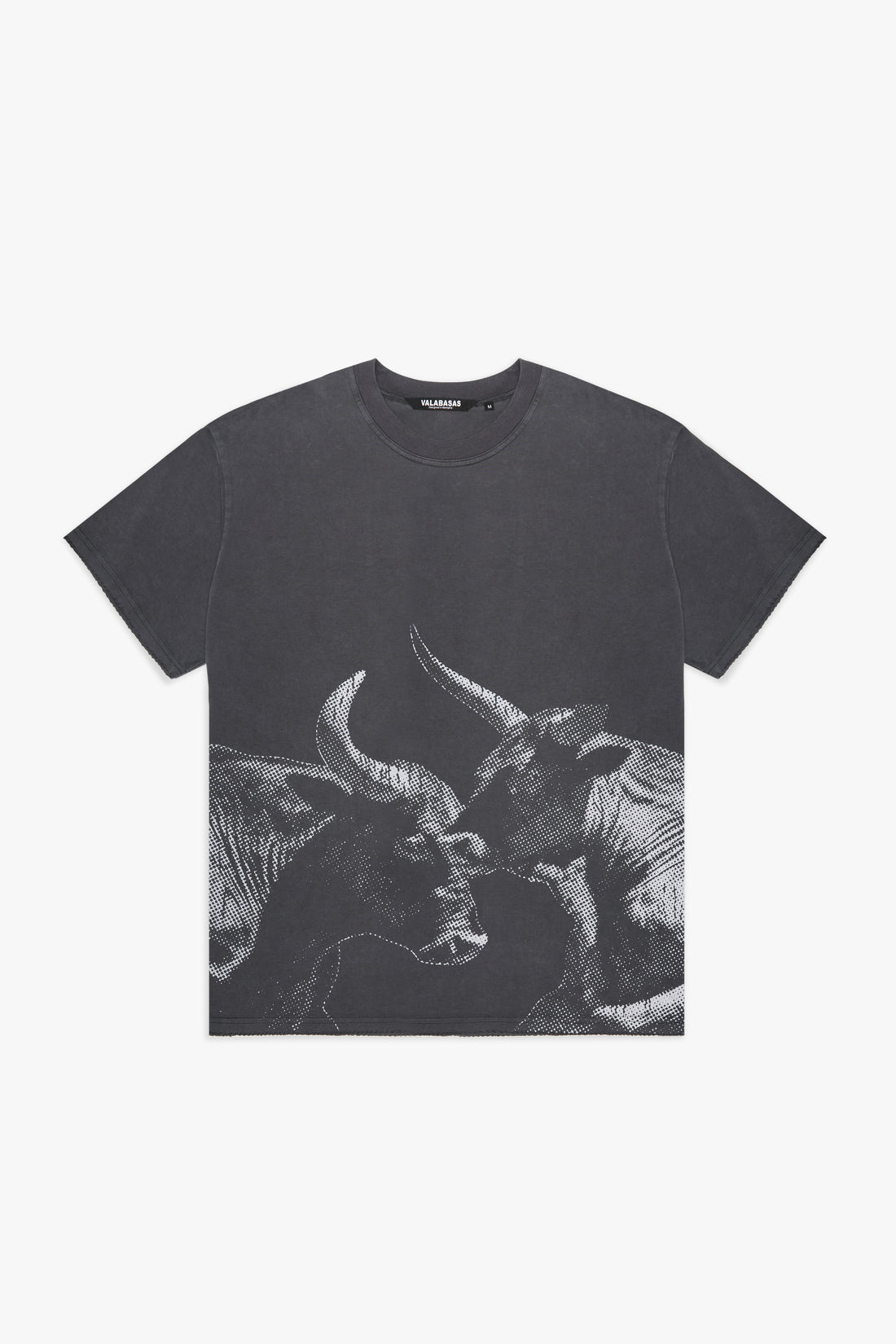 T-SHIRT GRIS VINTAGE « NO BULL »