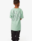 VPLAY TEE “CLOUDED DRAGON” VINTAGE GREEN