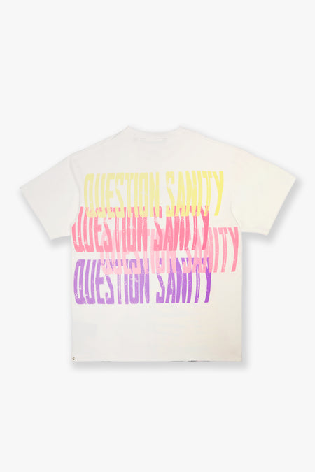 "Sanity" White Tee