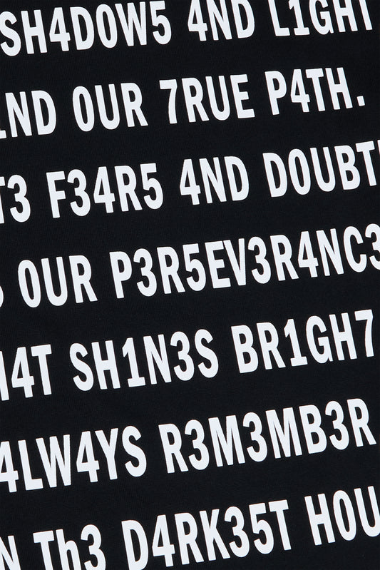 T-shirt oversize noir « PATHFINDER »