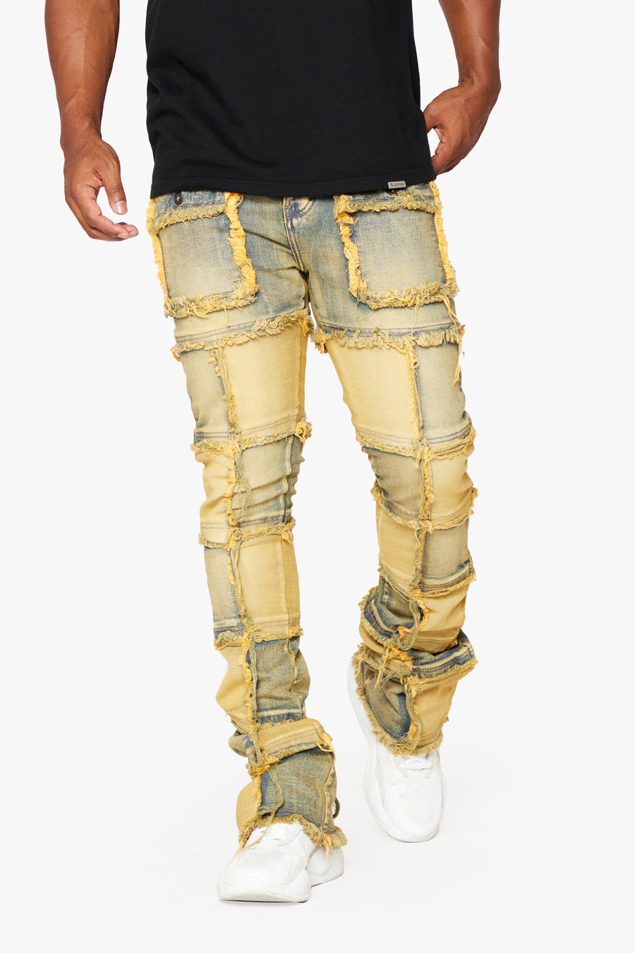 "THREADS‚Äù DIRTy VINTAGE WASH STACKED FLARE JEAN