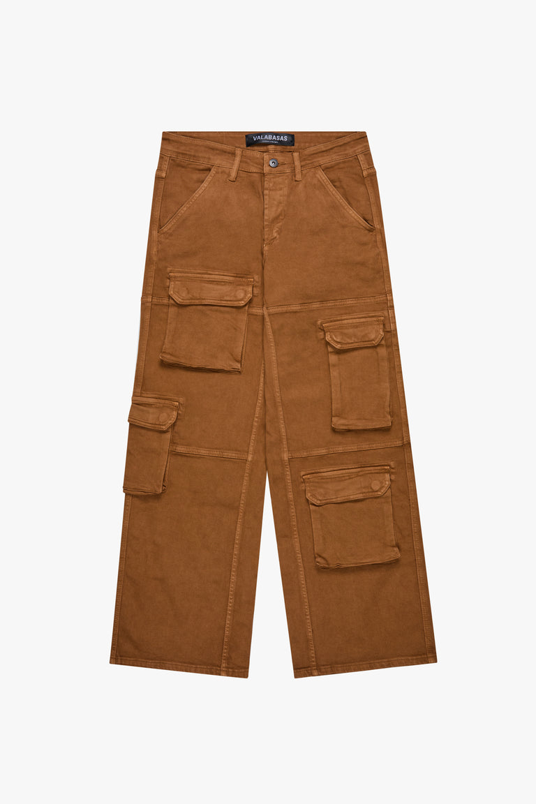 "EXPLORER" BROWN BAGGY DENIM JEAN