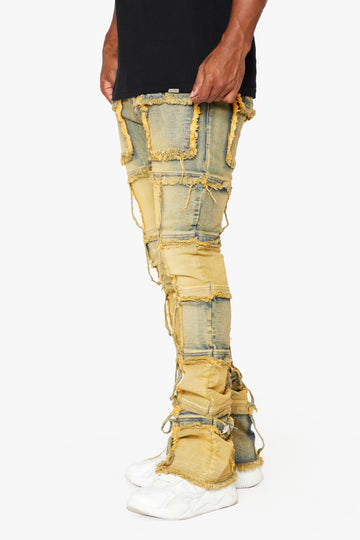 "THREADS” DIRTy VINTAGE WASH STACKED FLARE JEAN